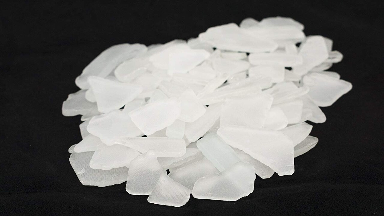 Sea Glass 11 Ounces White Sea Glass - Bulk Seaglass Pieces for Beach Decor & Crafts